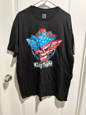 WWE Black Tee with Red, White & Blue Cody Rhodes